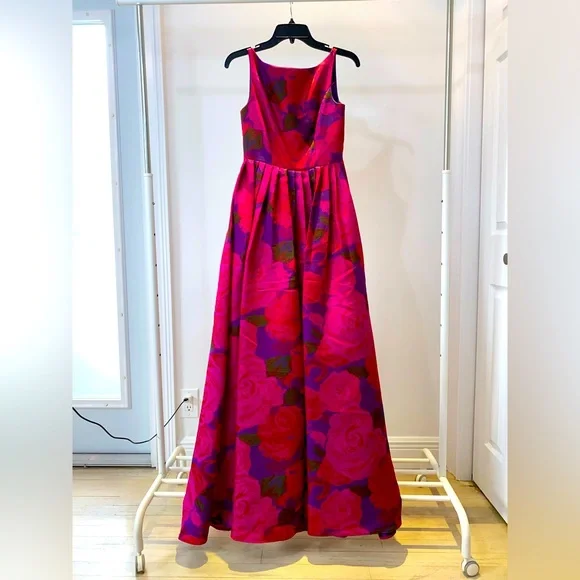 Adrianna Papell | Dresses | Adrianna Papell Red Pink Purple
